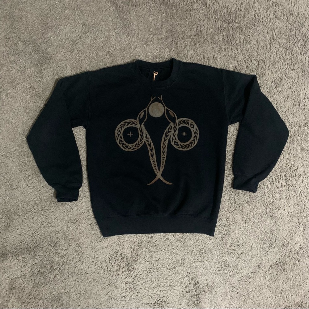 Brass Arrow brand hand dyed and painted sweatshirt